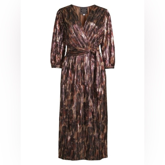Johnny Was Tina Wrap Midi Dress - Picture 4 of 10